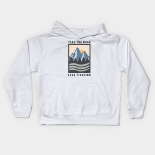 Take The Road Less Traveled Kids Hoodie